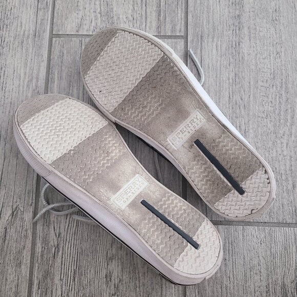 Sperry Top-Sider Bahama kids black sequin slip on boat shoes loafers size 3M - Picture 10 of 11